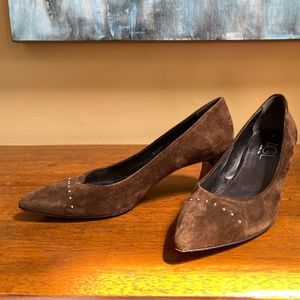 AGL pumps in brown suede, size 38.5 (EU)